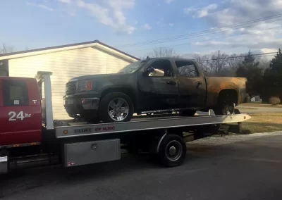 Burned Vehicle Towing in Cookeville